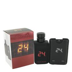 24 Go Dark The Fragrance Eau De Toilette Spray + .8 oz Mini Pocket Spray By ScentStory