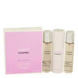 Chance Eau Tendre Mini Eau De Toilette Spray + 2 Refills By Chanel